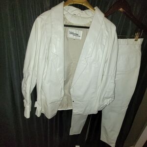 White Visione Blazer and Pants Set